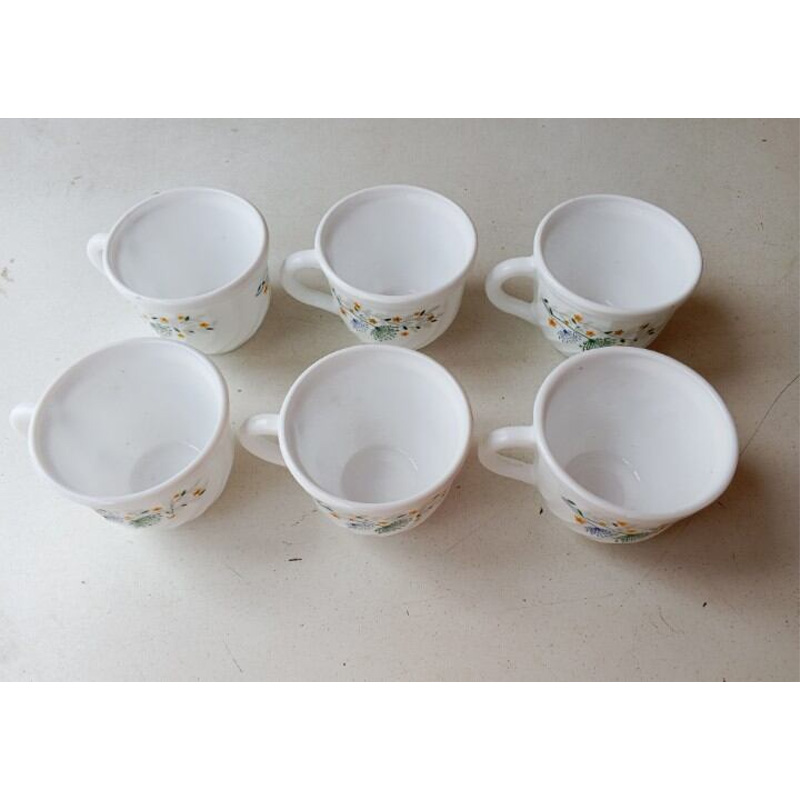Picture of Opal Printed Tea Coffee Mug Set ১৮০ Ml 6 Piece-Multicolor