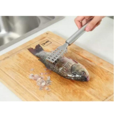 Picture of Stainless Steel Fish Scale Cleaner / Remover / Scraper - Kitchen Accessories-Multicolor