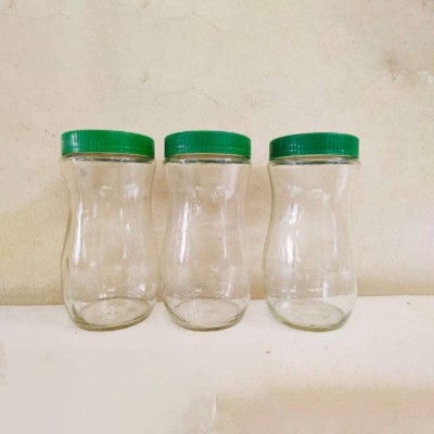 Picture of Glassware Food Jar - Food Container - Glass Jar 1000Ml 3 PC-Multicolor