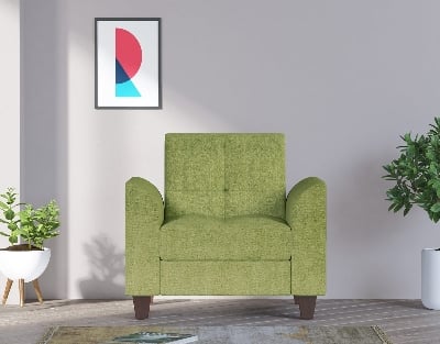 Picture of REGAL Komol Wooden Single Sofa SSC-363-3-1-20(KOMOL )FABRIC-2121