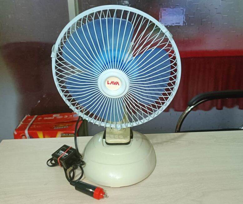 Picture of LAVA Dc Table Fan 8 Inch / Lava 8 Inch Solar FAN - Table with clip- 2in1 Multicolor