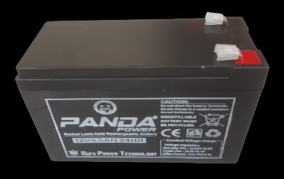 Picture of Panda 12 Volt 9.5 Ah Battery With Charger /12 Volt Battery Charger With Battery With Connector Socket And Clip Etc