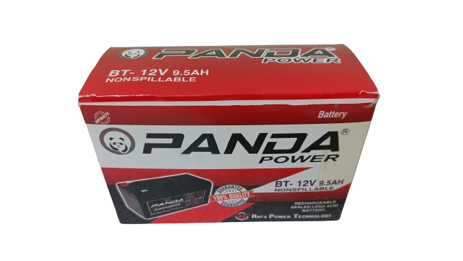Picture of Panda 12 Volt 9.5 Ah Battery With Charger /12 Volt Battery Charger With Battery With Connector Socket And Clip Etc