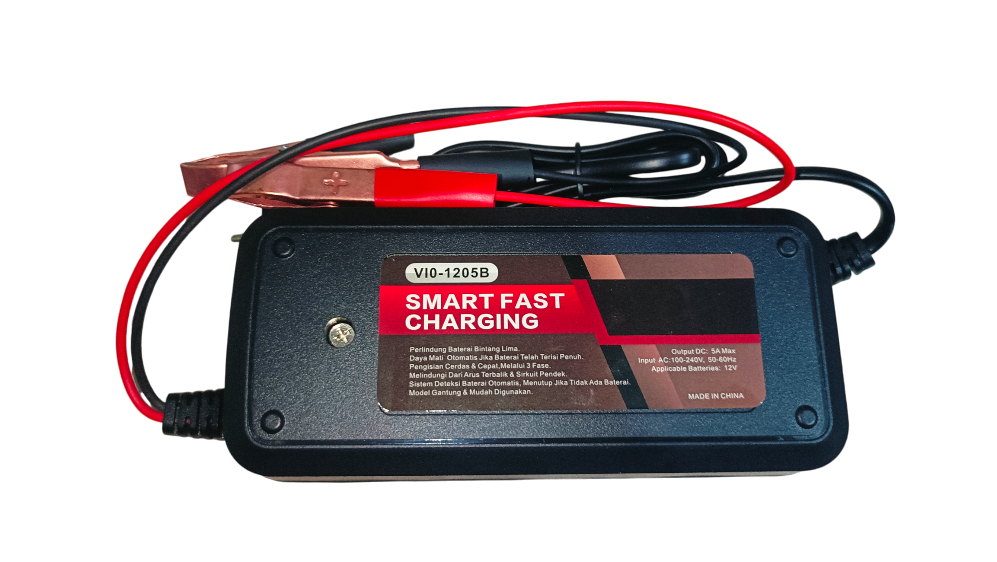 Picture of 12V 5A Smart Fast Battery Charger / 12V 5Ah To 100Ah Battery Charge Capacity /Auto-cut ,Drycell Lead Acid Battery Charger