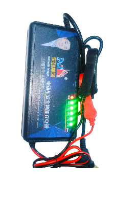 Picture of DJ 12V 30-200Ah Smart Heavy Duty Battery Charger | Lead Acid & Dry Cell Charger for Car, Auto Rickshaw, UPS & IPS | Professional Fast Repair Charger Black