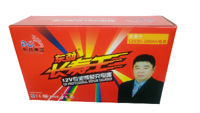 Picture of DJ 12V 30-200Ah Smart Heavy Duty Battery Charger | Lead Acid & Dry Cell Charger for Car, Auto Rickshaw, UPS & IPS | Professional Fast Repair Charger Black