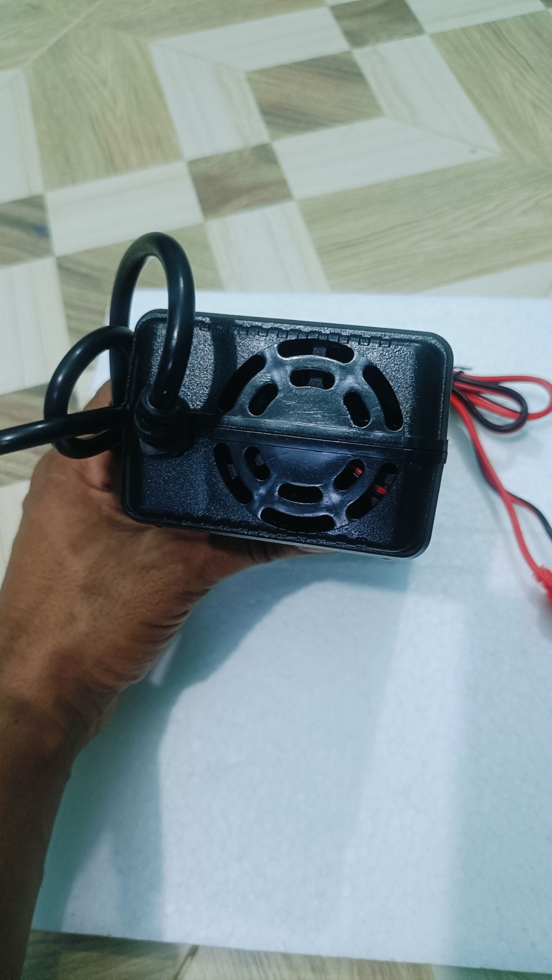 Picture of DJ 12V 30-200Ah Smart Heavy Duty Battery Charger | Lead Acid & Dry Cell Charger for Car, Auto Rickshaw, UPS & IPS | Professional Fast Repair Charger Black