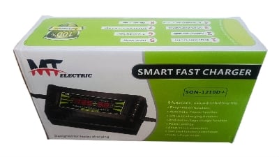 Picture of 12 Volt Smart Fast Battery Charger SON-1210D+/Digital LED Charging Information Disply  12V Car Bus Truck Charger Van Batteries 9 Ah To 200 Ah Charger
