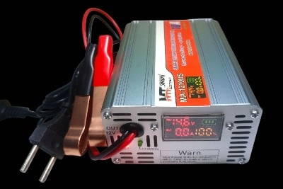 Picture of 12V 10A Digital Smart Battery Charger | Full Auto with Display Meter | For 10Ah–150Ah Car, Bike, IPS,Ups Auto & Industrial Lead-Acid, Gel & Water Batteries
