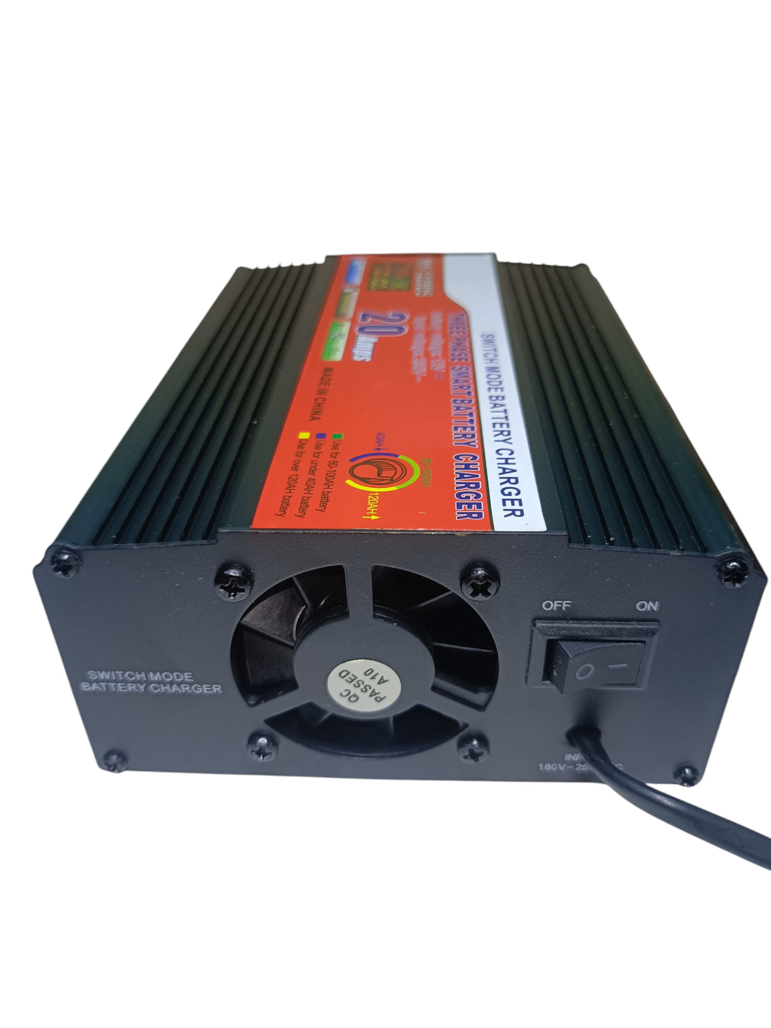 Picture of 12V 20A Digital Battery Charger Full Auto & Digital Display Power volume regulator-  For IPS Battery, Dry Battery, acid Battery, Solar Battery Charger
