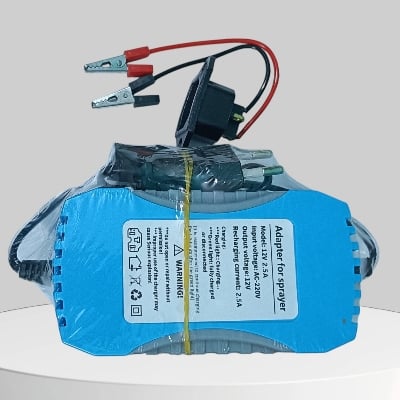 Picture of 12V 2.3A Battery Charger | 4Ah–18Ah Dry Cell & Sprayer Pump Charger | Auto Cut AC to DC Adapter | Portable Charger