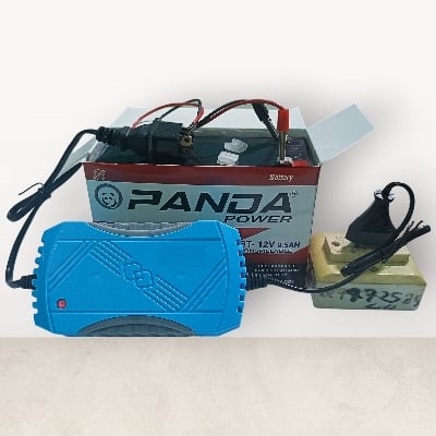 Picture of 12V 2.3A Battery Charger | 4Ah–18Ah Dry Cell & Sprayer Pump Charger | Auto Cut AC to DC Adapter | Portable Charger