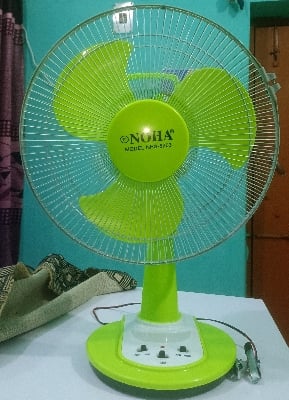 Picture of NOHA Solar Fan 12 Inche / Noha 12' Half Stand Solar Fan /12 Inch 12V Dc Solar Fan Green & Red