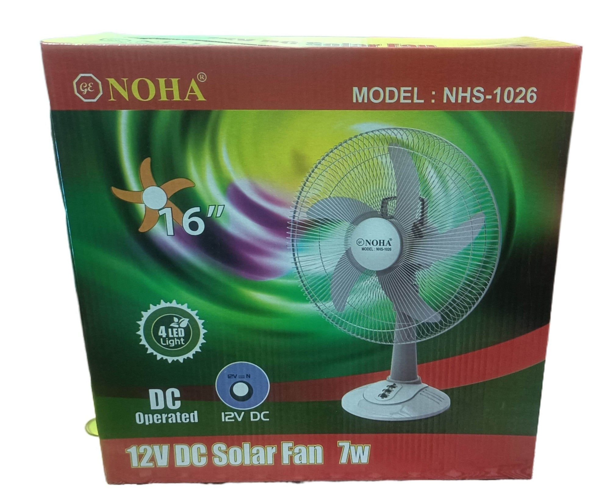 Picture of NOHA Solar Fan 16 Inch / Noha 16' Half Stand Solar Fan /16 Inch 12v Dc Solar Fan