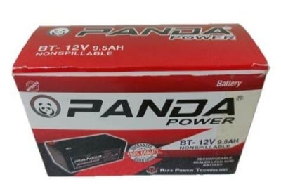 Picture of Panda 12 Volt 9.5 Ah  Battery  With Charger /12 Volt Battery Charger With Battery With Connector Socket And Clip Etc Multicolor