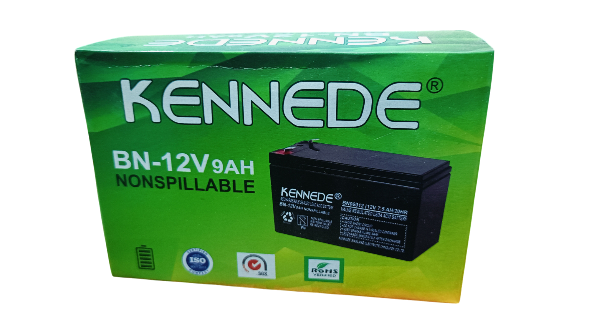 Picture of 12 Volt 9AH battery  Kennede  12 Volt 9AH Dry  Battery -12 V Battery  Kennede   -Bangladesh  -12V 9AH Made on Battery Black