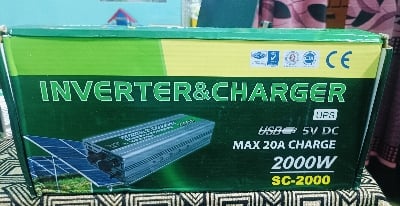 Picture of 2000 Watt Inverter with Charger Multi-Function  UPS 2000W 12V To 220V Power Inverter and 20A Battery Charger Silver