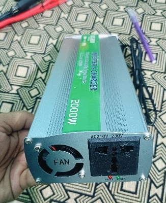 Picture of 2000 Watt Inverter with Charger Multi-Function  UPS 2000W 12V To 220V Power Inverter and 20A Battery Charger Silver