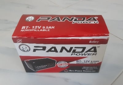 Picture of Panda 12V 9.5Ah Battery with Charger and 12-Inch Noha DC Fan / 12-Inch Noha Fan with Panda Battery, Charger, Connector Socket & Clip – Full Set Multicolor
