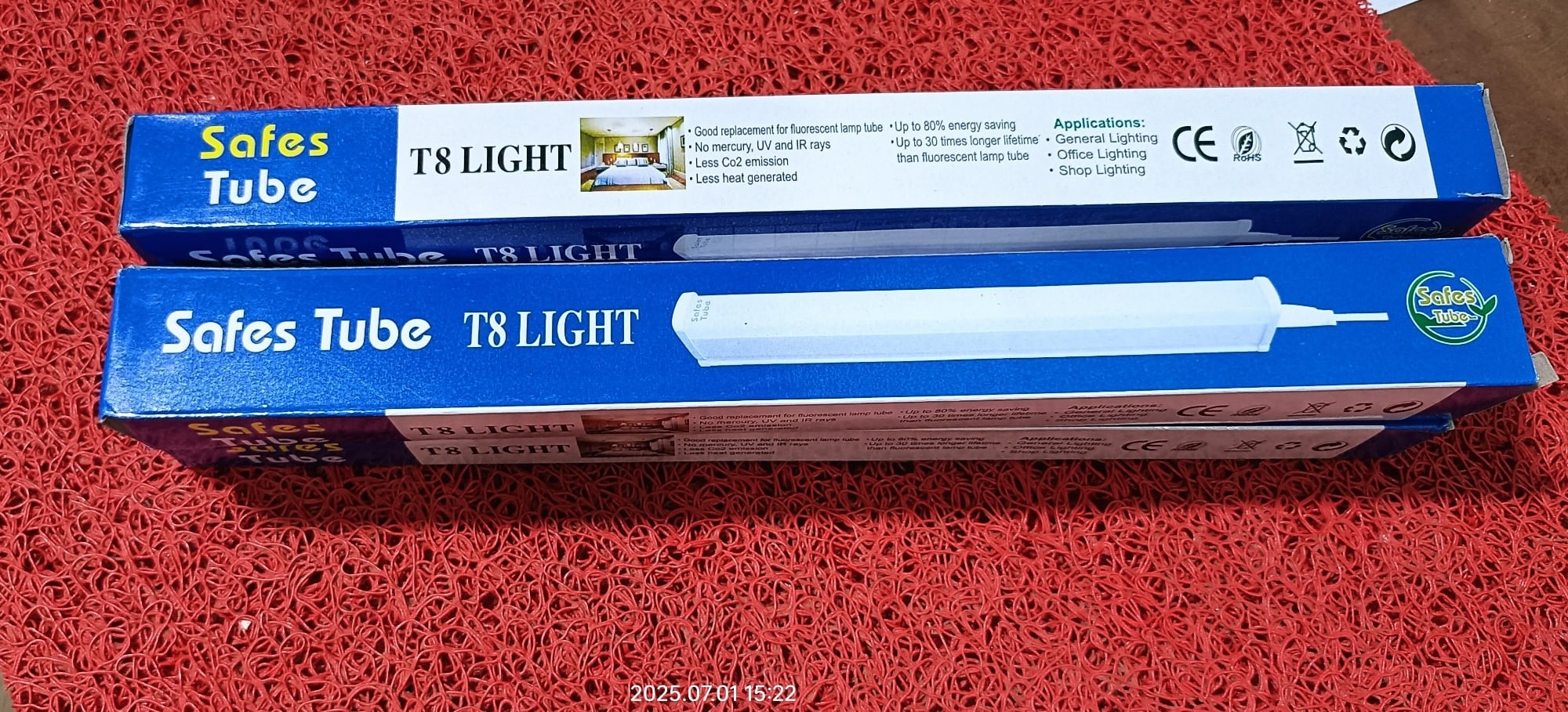 Picture of Safes 12V DC Solar LED Tube Light | 1ft T8 Energy Saving | For Home, Shop & Outdoor Use