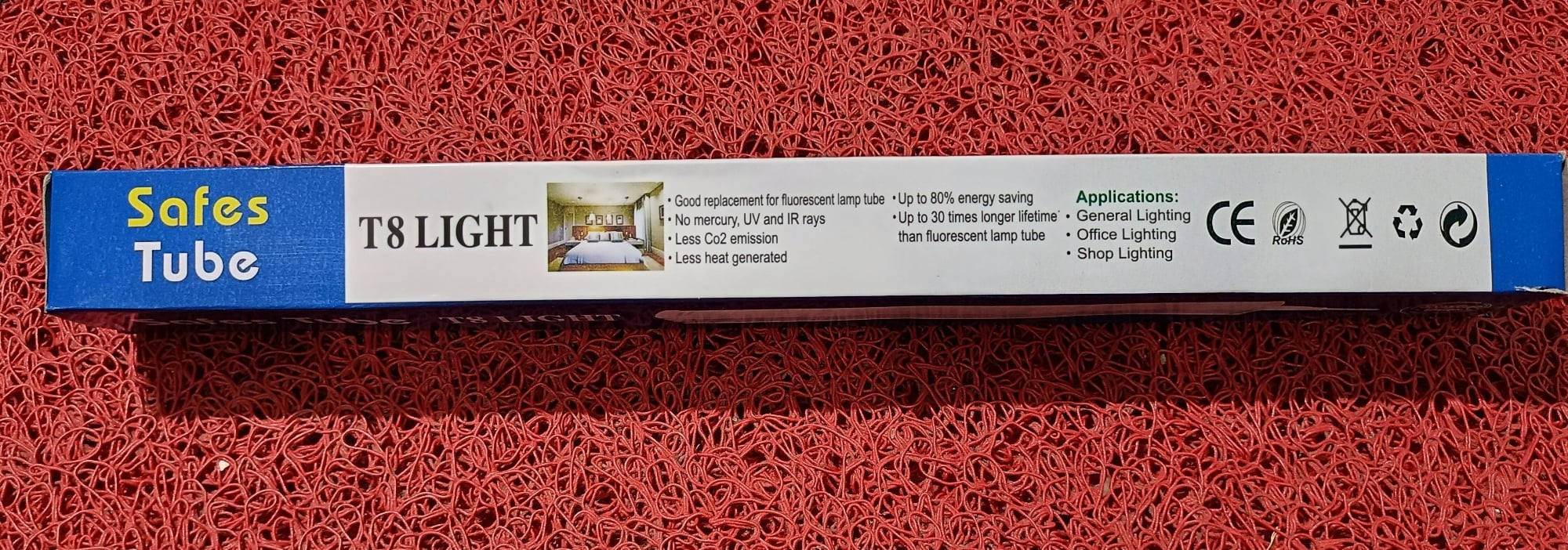 Picture of Safes 12V DC Solar LED Tube Light | 1ft T8 Energy Saving | For Home, Shop & Outdoor Use