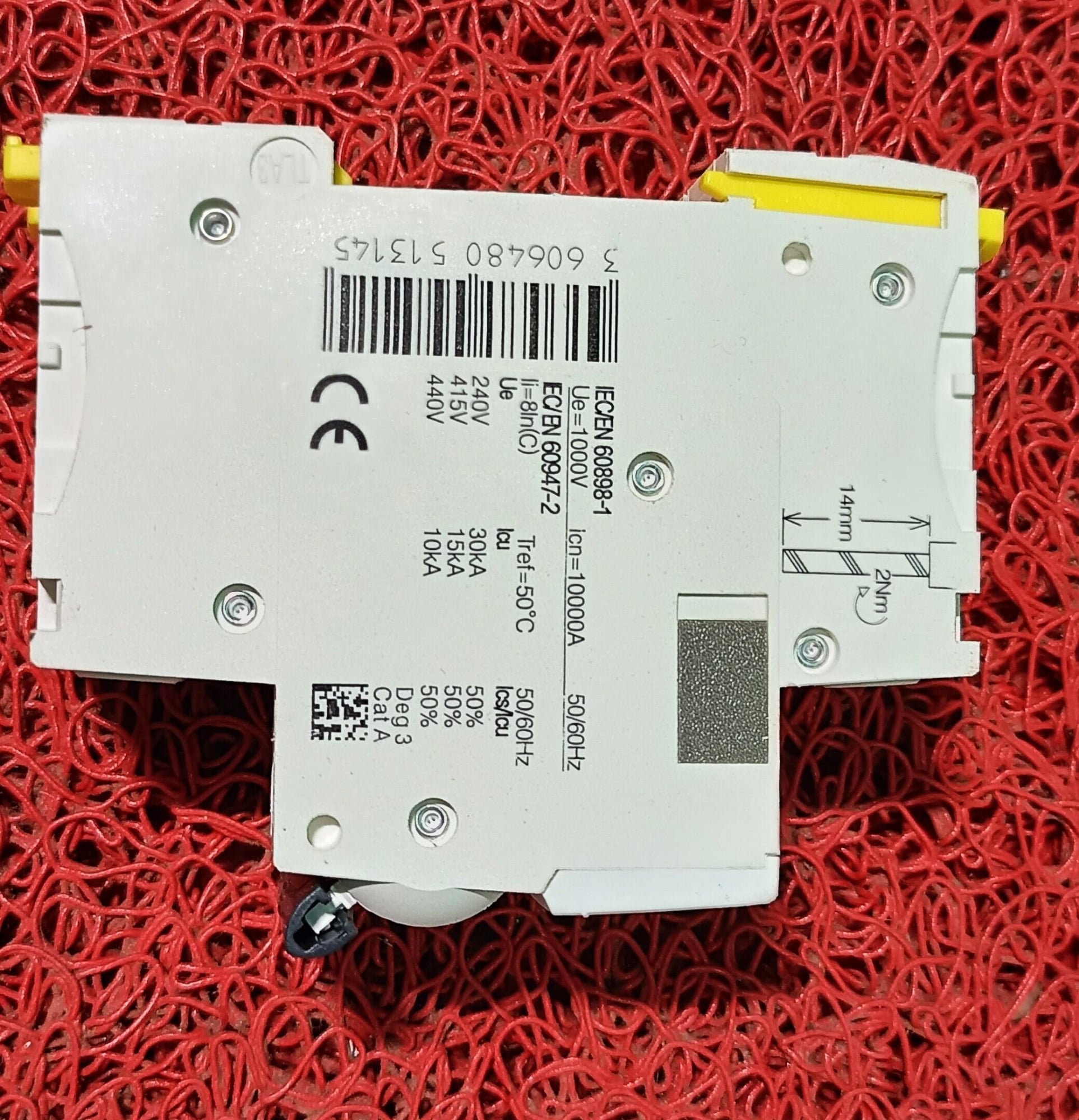 Picture of DC Miniature Circuit Breaker 1000V DC 60N C63A | Short Circuit Protection | Solar DC MCB | Industrial & Home DC Breaker