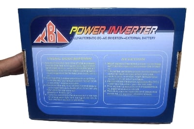 Picture of KBM Power Inverter 500W Convert 12V to 220V AC | High Efficiency DC to AC Converter for Car, Home & Outdoor Use