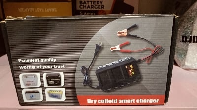 Picture of 12 volt automatic Digital battery charger/20A  Drycell And Water And Jel  battery Charger/Dry Battery Charger 12Ah To 250AH Black