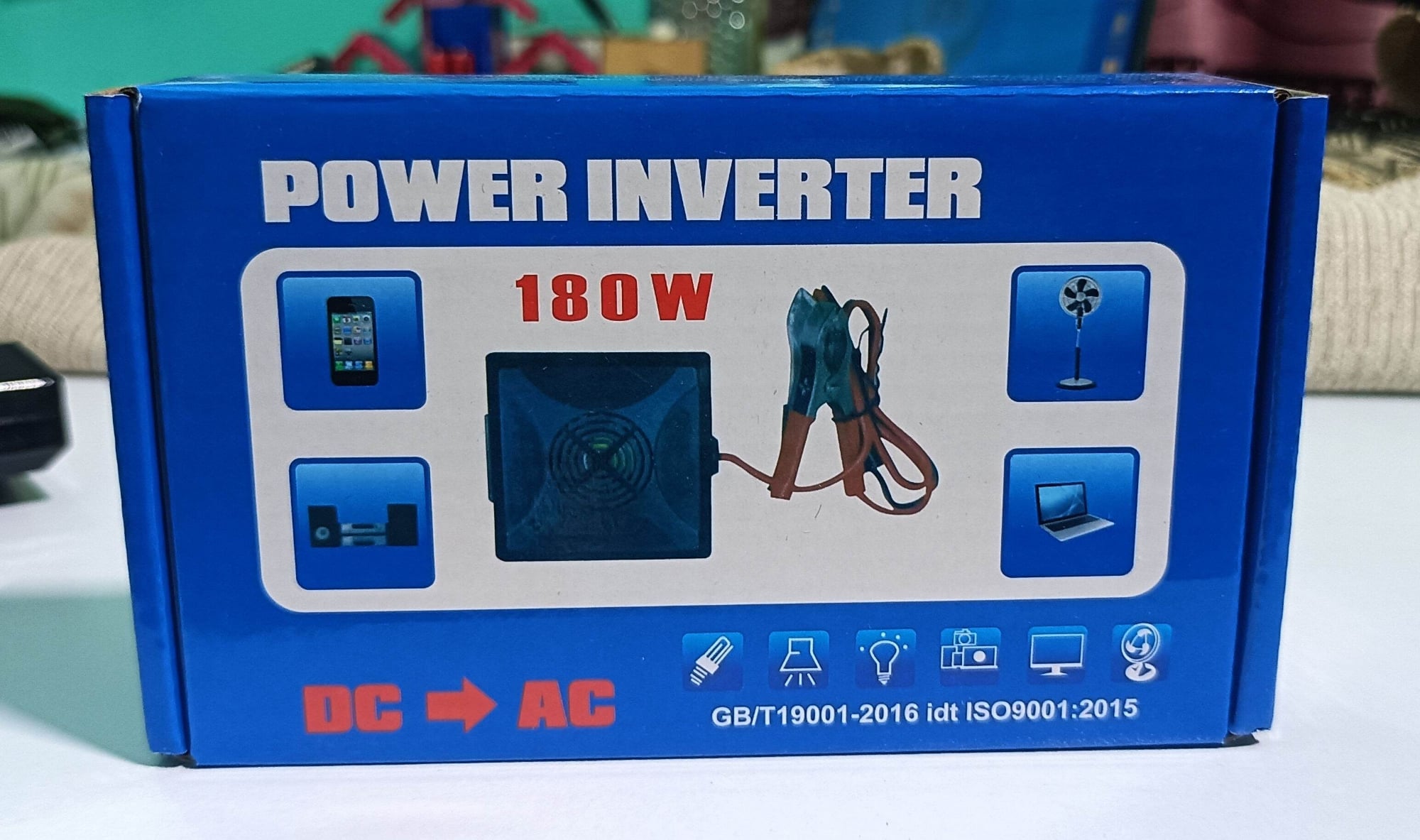 Picture of 180W Mini Inverter | 12V DC to 220V AC Converter | Solar & Battery Powered | Home Solution for Router, Laptop & LED Light