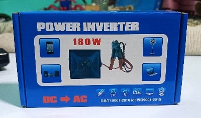 Picture of 180W Mini Inverter | 12V DC to 220V AC Converter | Solar & Battery Powered | Home Solution for Router, Laptop & LED Light