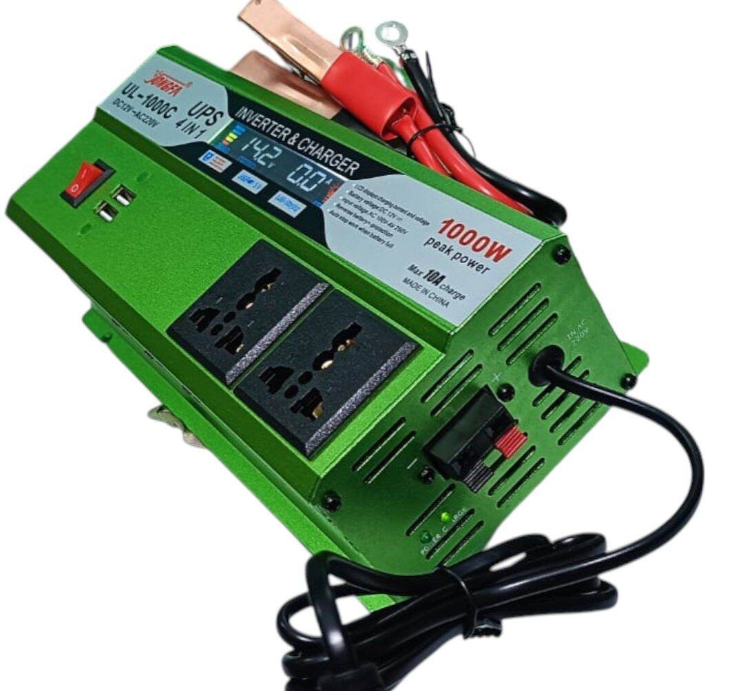 Picture of JONGFA Digital Display 1000W Inverter with 10A Auto-Cut Charger | 4-in-1 Solar IPS & UPS for Home/Office BD