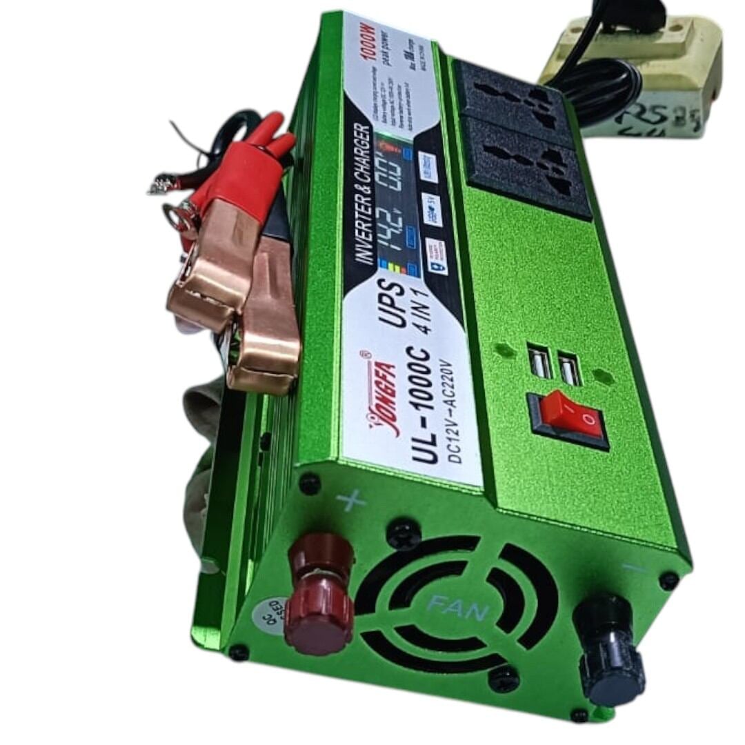 Picture of JONGFA Digital Display 1000W Inverter with 10A Auto-Cut Charger | 4-in-1 Solar IPS & UPS for Home/Office BD