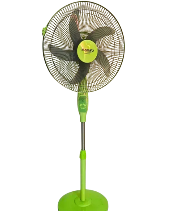 Picture of 16" AC/DC Full Stand Fan With Remote & Adapter | 12V Solar Compatible Stand Fan | Non Rechargeable 16 Inch Fan For Home & Office