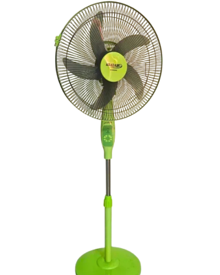 Picture of 16" AC/DC Full Stand Fan With Remote & Adapter | 12V Solar Compatible Stand Fan | Non Rechargeable 16 Inch Fan For Home & Office