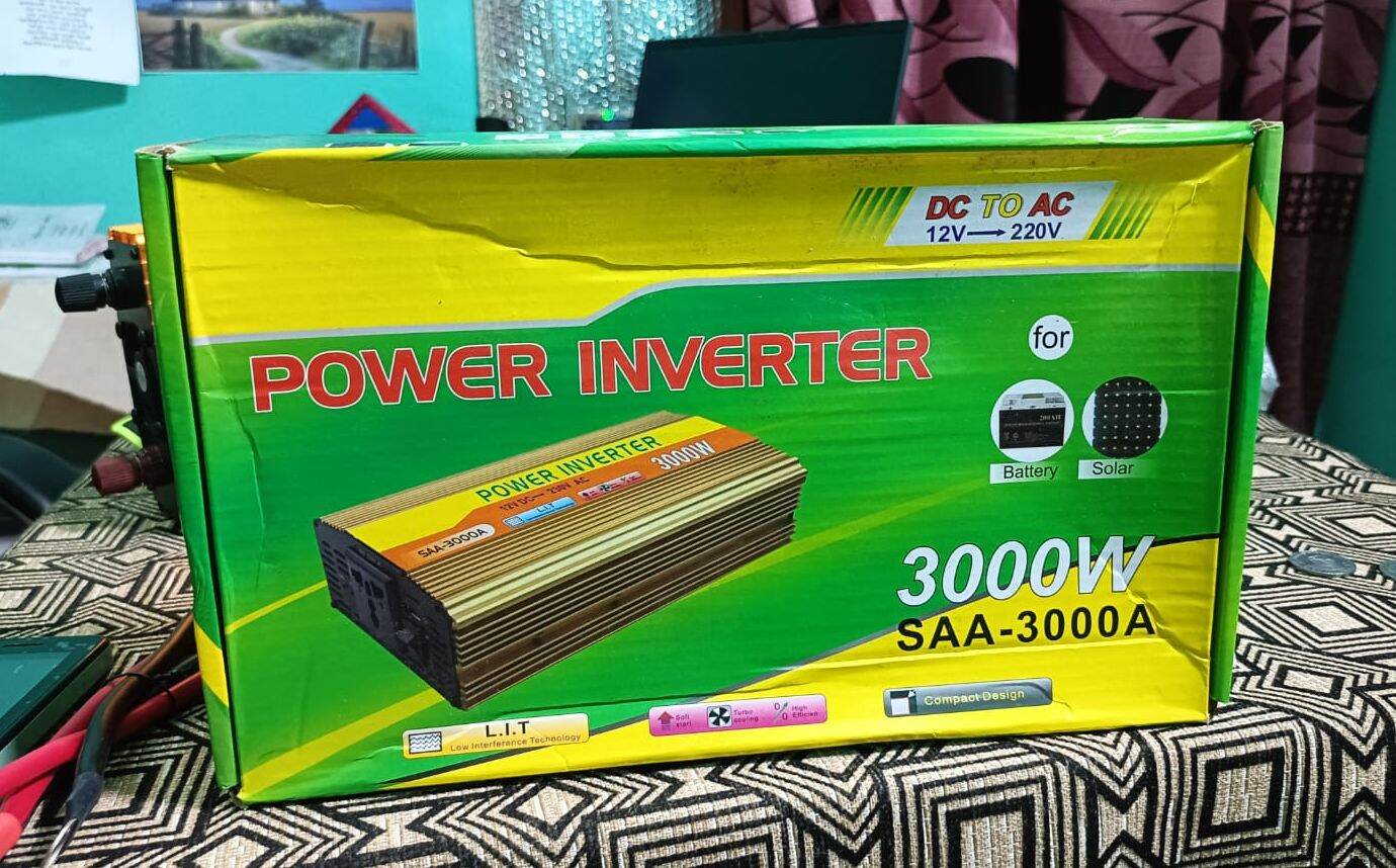 Picture of Jongfa 3000W Power Inverter DC 12V to AC 220V | Real 1400W Output | Aluminum Alloy Body | Modified Sine Wave | Smart Home & Outdoor Inverter
