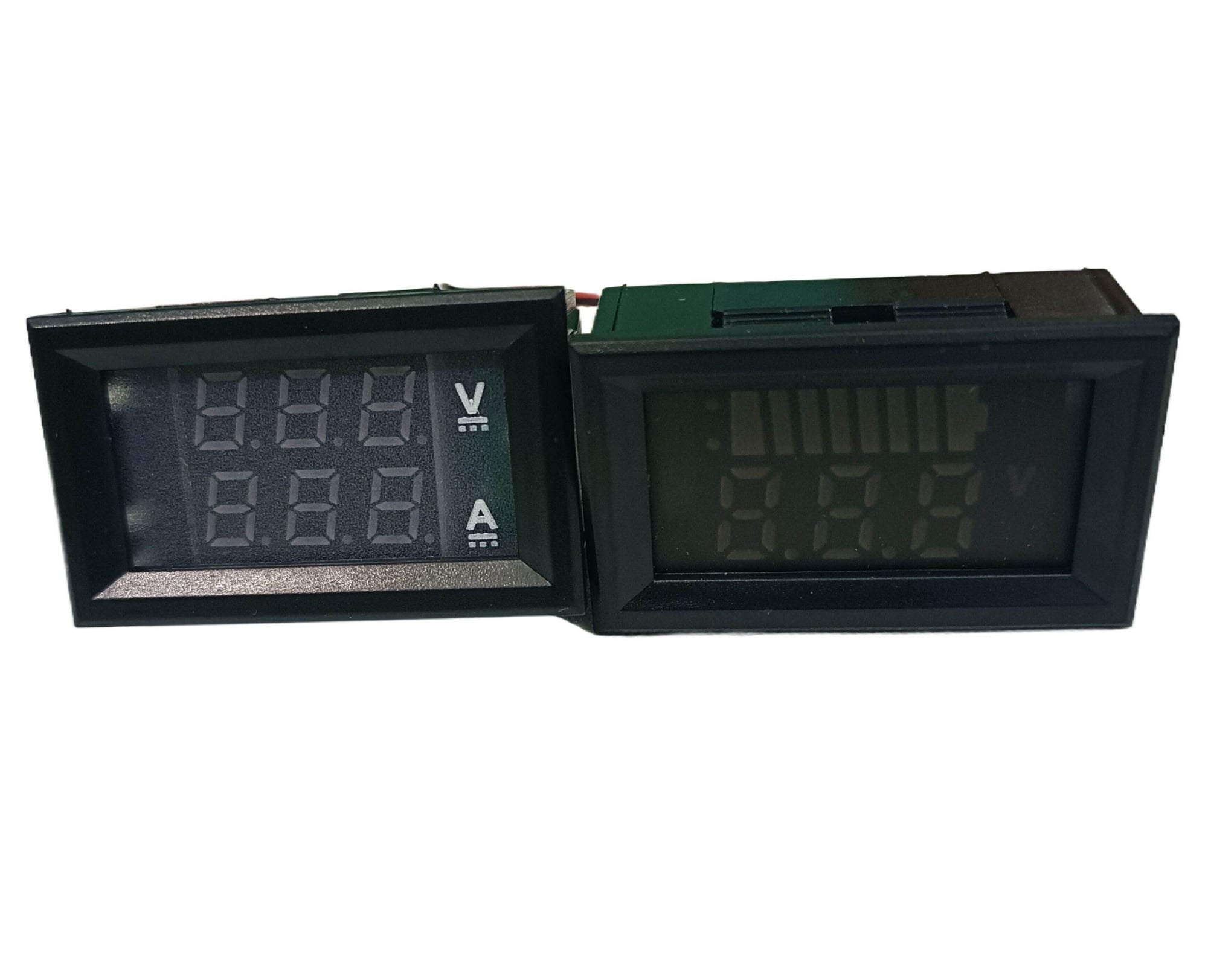 Picture of Mini LED Digital Voltmeter Ammeter & Battery Capacity Indicator | DC 4V–100V Voltage Meter, 0–10A Current Meter | Dual Display LED Module Blue & Red