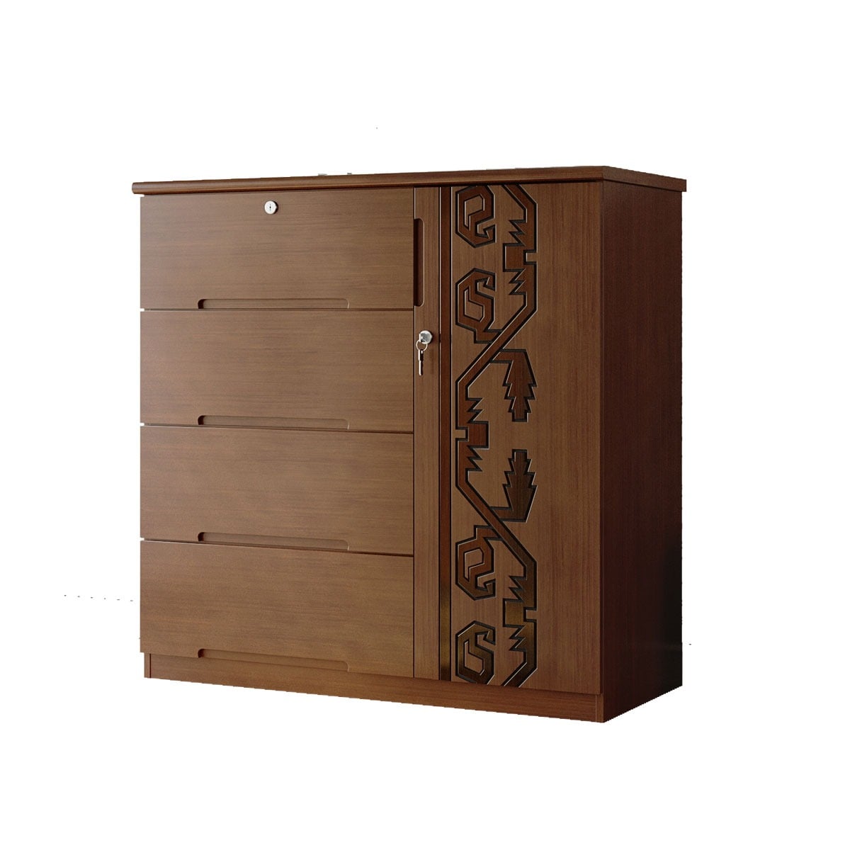 Picture of REGAL Jamdani Wooden Wardrobe WDH-362-3-1-20