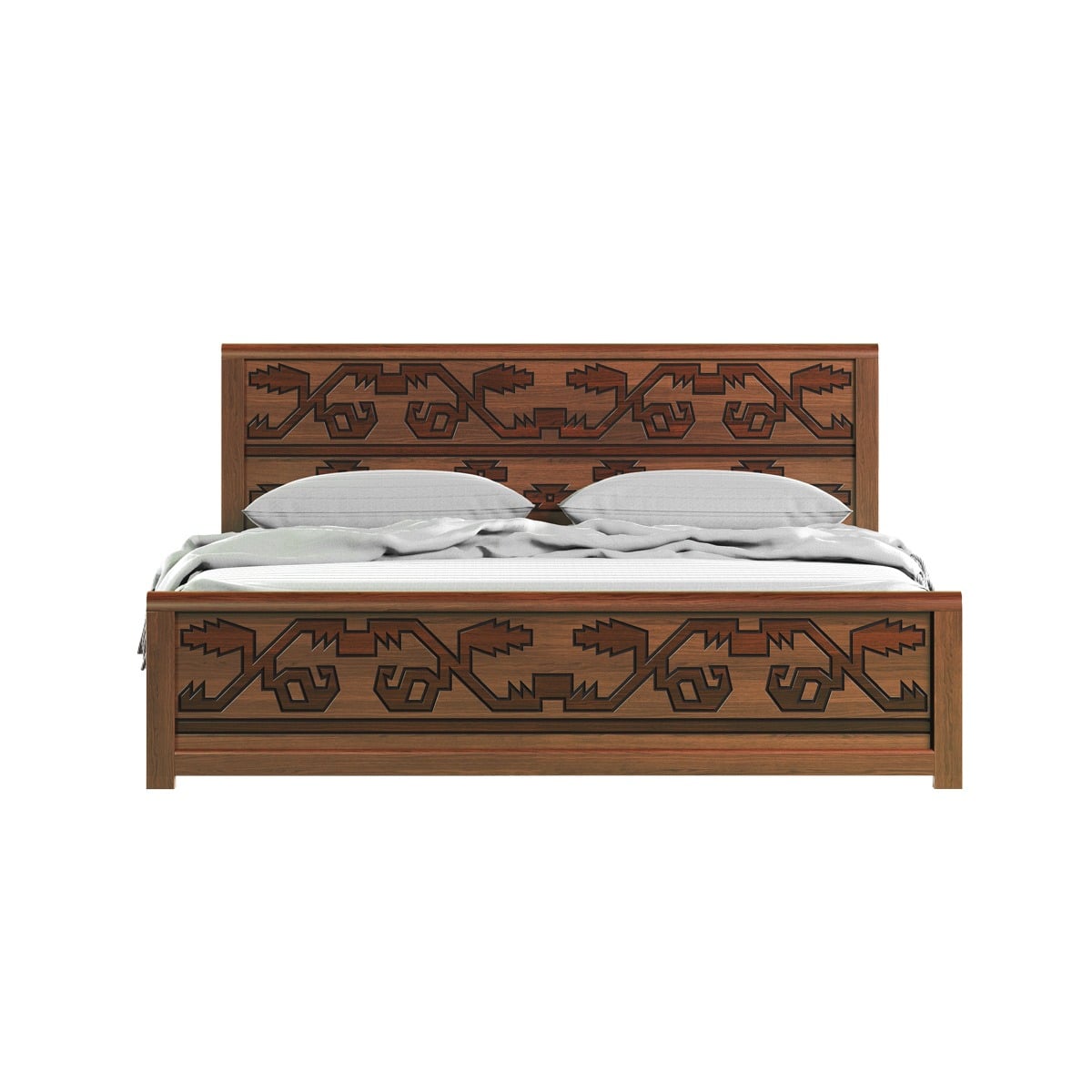 Picture of REGAL Jamdani Wooden Bed BDH-362-3-1-20 (KING)