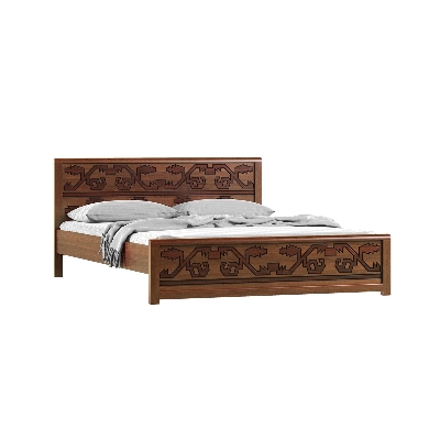Picture of REGAL Jamdani Wooden Bed BDH-362-3-1-20 (KING)