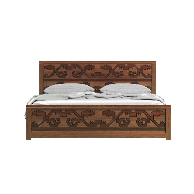 Picture of REGAL Jamdani Wooden Bed BDH-362-3-1-20 (DOUBLE)