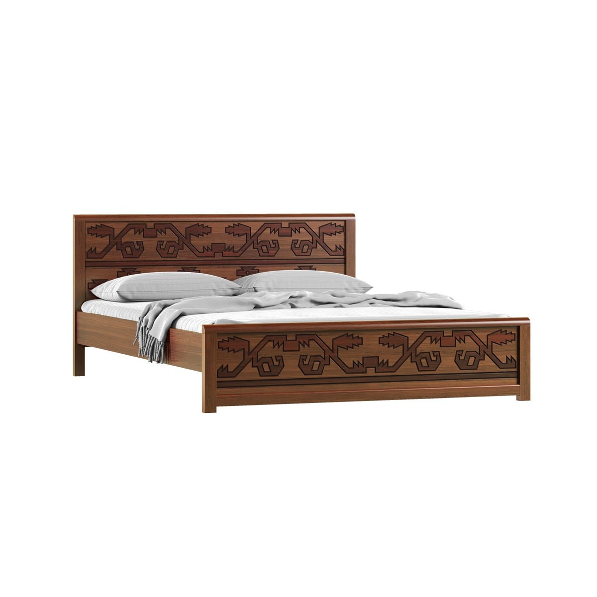 Picture of REGAL Jamdani Wooden Bed BDH-362-3-1-20 (DOUBLE)