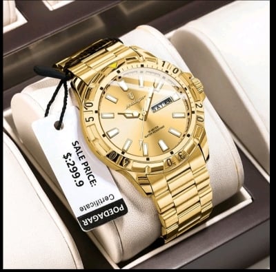Picture of POEDAGAR 959 Luxury Quartz Man Watch Waterproof Luminous Date Week Men Watch Military Stainless Steel Men's Watches Sport Male Clock