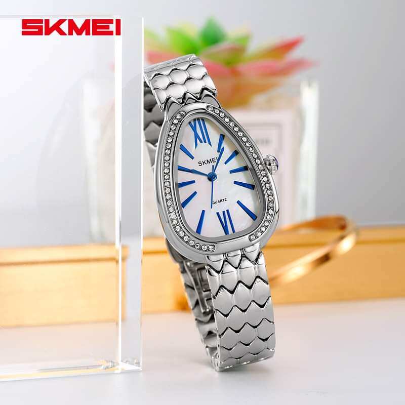 Picture of SKMEI 2331 Women Quartz Watch Creative Fashion Casual Wristwatch Waterproof World Time Decoration Stainless Steel Watch