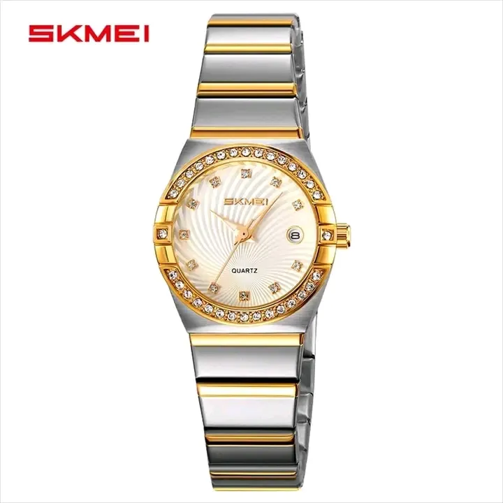 Picture of SKMEI 2342 new special discount Ladies watch Stainless Steel Quartz Wristwatch Women Top Brands Luxury Watches Fashion Simple Waterproof Ladies Watch