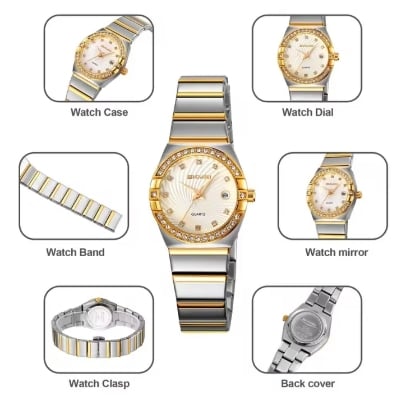 Picture of SKMEI 2342 new special discount Ladies watch Stainless Steel Quartz Wristwatch Women Top Brands Luxury Watches Fashion Simple Waterproof Ladies Watch