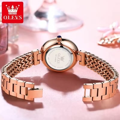 Picture of OLEVS 9959 Original Elegant Quartz Woman Watch Top Brand Waterproof Watch For Women Stainless Steel Luxury Diamond Hand Clock