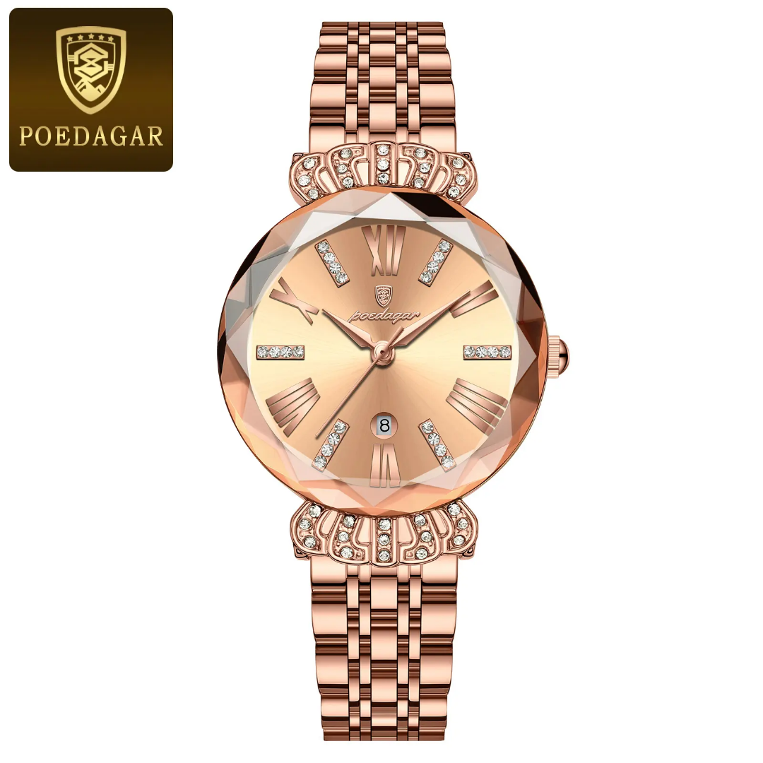Picture of POEDAGAR 766 Luxury Watch for Woman Diamonds Dress Ladies Wristwatch Waterproof Date Stainless Steel Women Watches Female Reloj