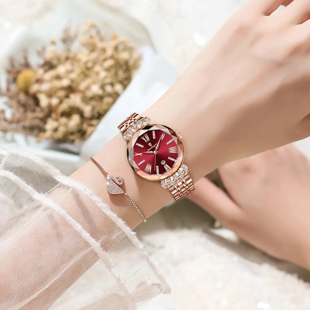 Picture of POEDAGAR 766 Luxury Watch for Woman Diamonds Dress Ladies Wristwatch Waterproof Date Stainless Steel Women Watches Female Reloj