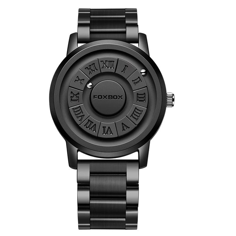 Picture of FOXBOX-Men's stainless steel waterproof quartz watch, creative band, scroll beads, magnetic force, watch, brand