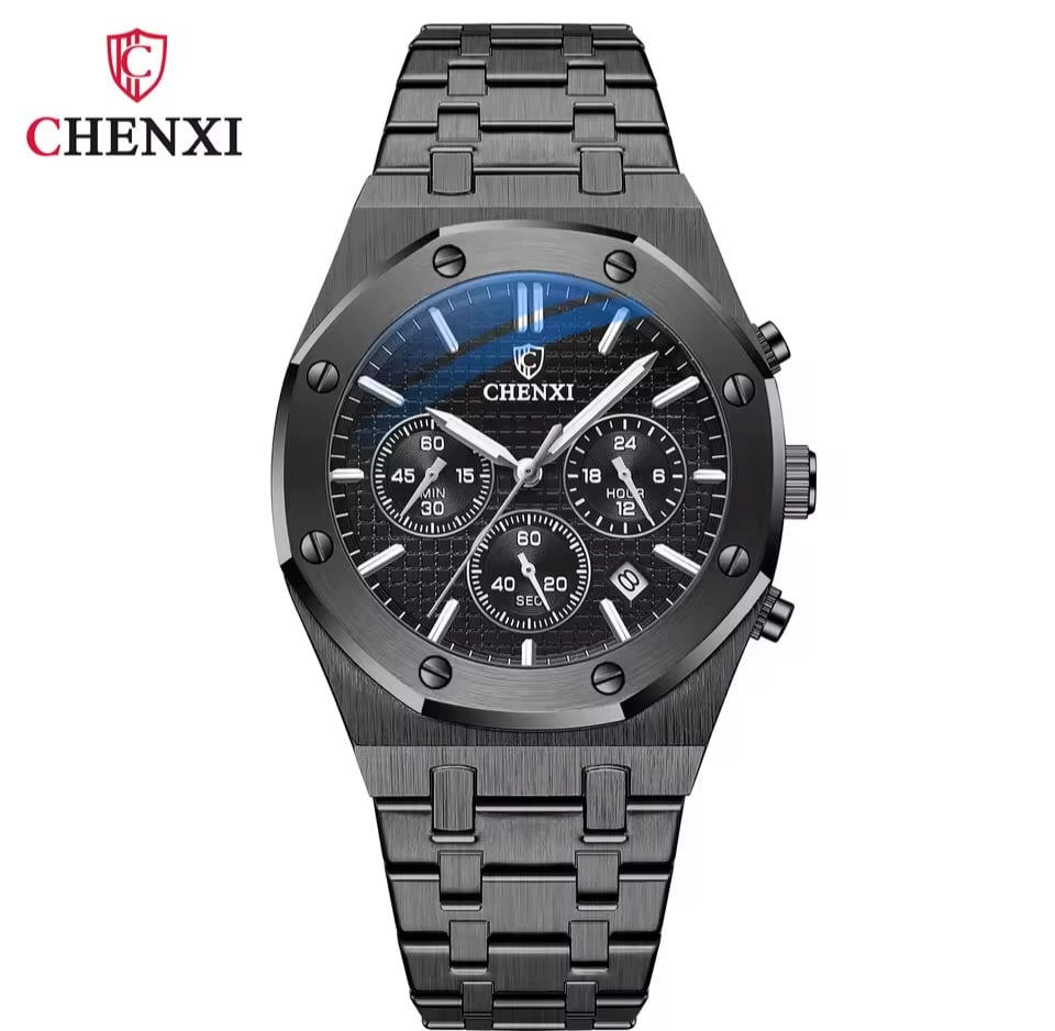 Picture of Chenxi 948 Luxury Business CHENXI Man Watch High Quality Chronograph Moon Phase Quartz Watches Original Waterproof Clock Male